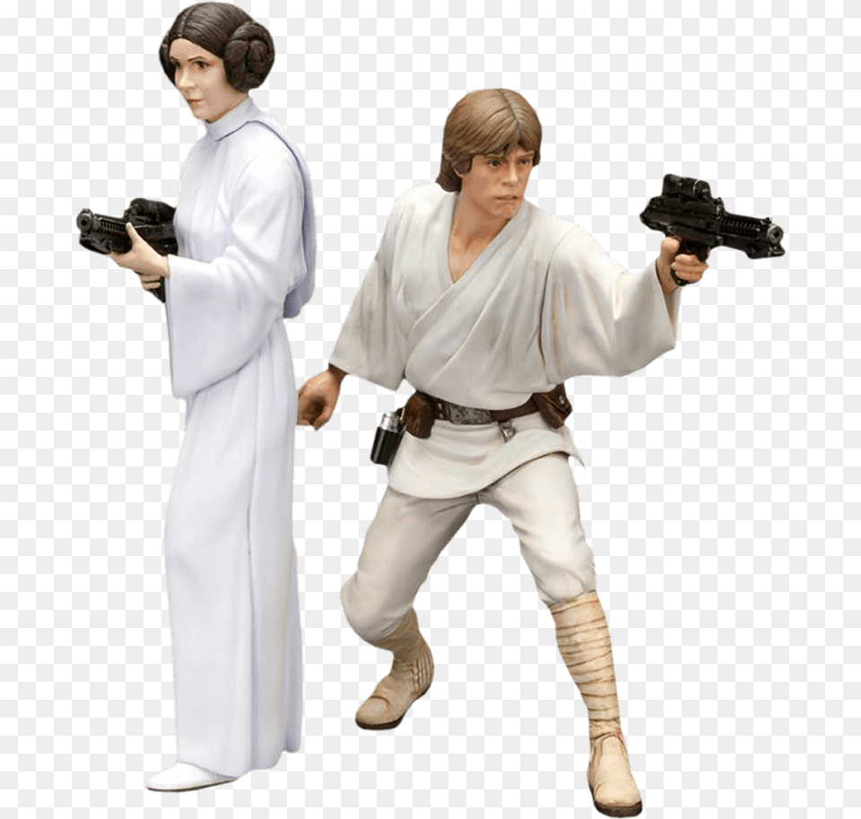 Download Thumb Image Artfx Star Wars Luke Skywalker Princesa Leia Star Wars, Gun, Weapon, Handgun, Firearm Free Png