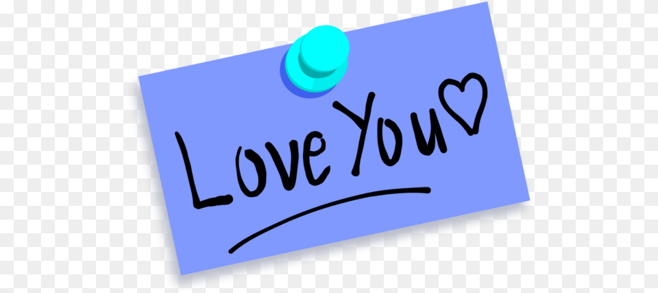 Download Thumbtack Love You Clip Art Blue Image With Horizontal, Text, Blackboard Free Transparent Png