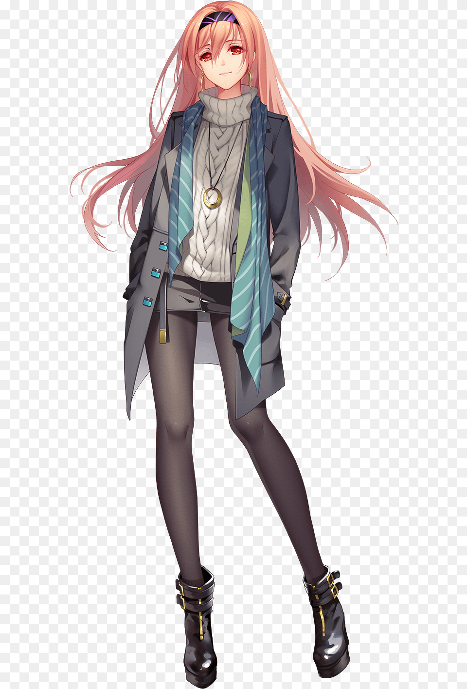 Download Tidsean Anime Girl Full Body, Book, Publication, Comics, Person Free Transparent Png