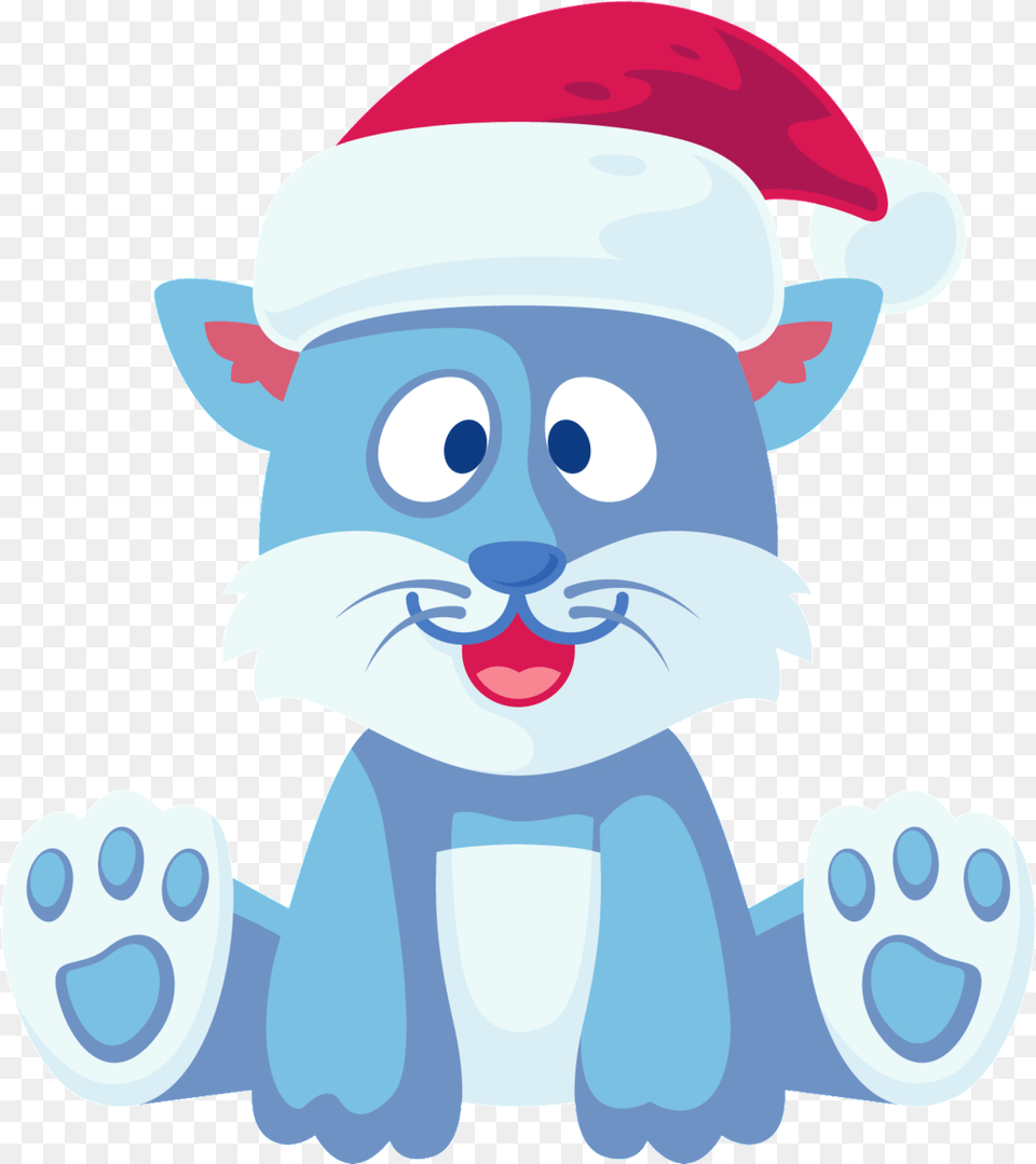 Download Tiger Cartoon Sitting In A Christmas Cartoon, Outdoors, Nature, Snow, Snowman Free Transparent Png