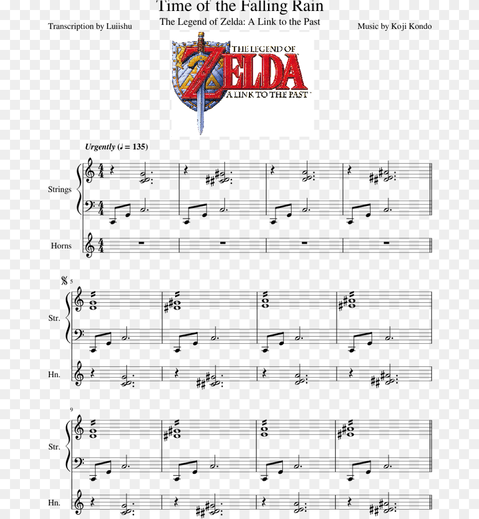 Download Time Of The Falling Rain Easy Skyward Sword Music For Violin, Logo Png