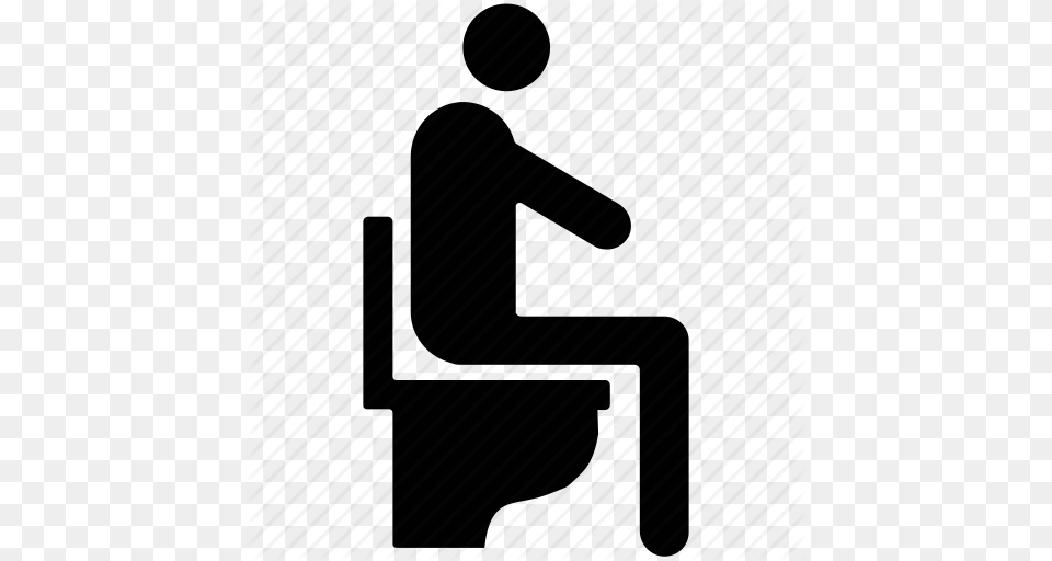 Download Toilet Seat Icon Clipart Man On Toilet Toilet Bidet, Bag, Person, Sitting, Architecture Free Png