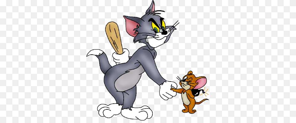 Tom And Jerry Transparent And Clipart, Book, Comics, Publication, Person Free Png Download