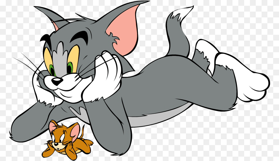 Download Tom And Jerry Picture Tom And Jerry Gif, Cartoon, Baby, Person, Book Free Png