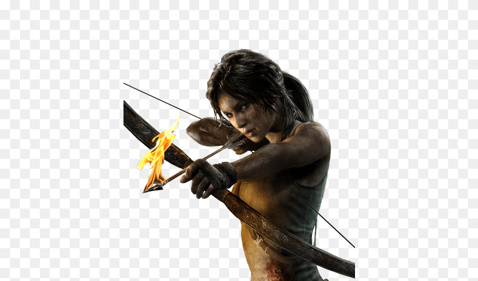 Tomb Raider Lara Croft 2013 Camilla Luddington, Adult, Archer, Archery, Bow Free Png Download