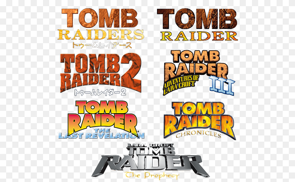Download Tomb Raider The Prophecy Lara Tomb Raider 2 Logo, Advertisement, Poster, Book, Publication Png