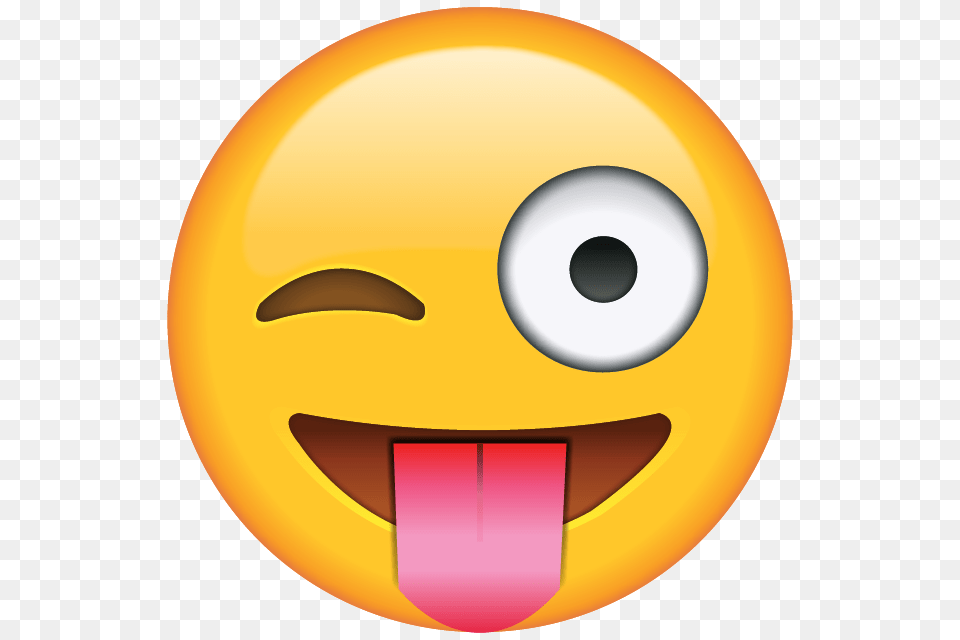 Tongue Out Emoji With Winking Eye Emoji Island, Clothing, Hardhat, Helmet Free Png Download