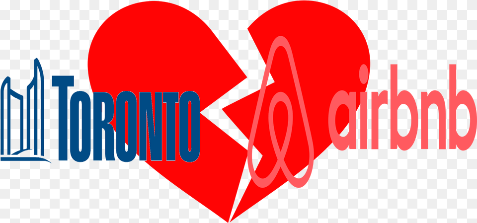 Download Toronto Hates Airbnb Graphic Design Broken Heart, Logo, Dynamite, Weapon Png