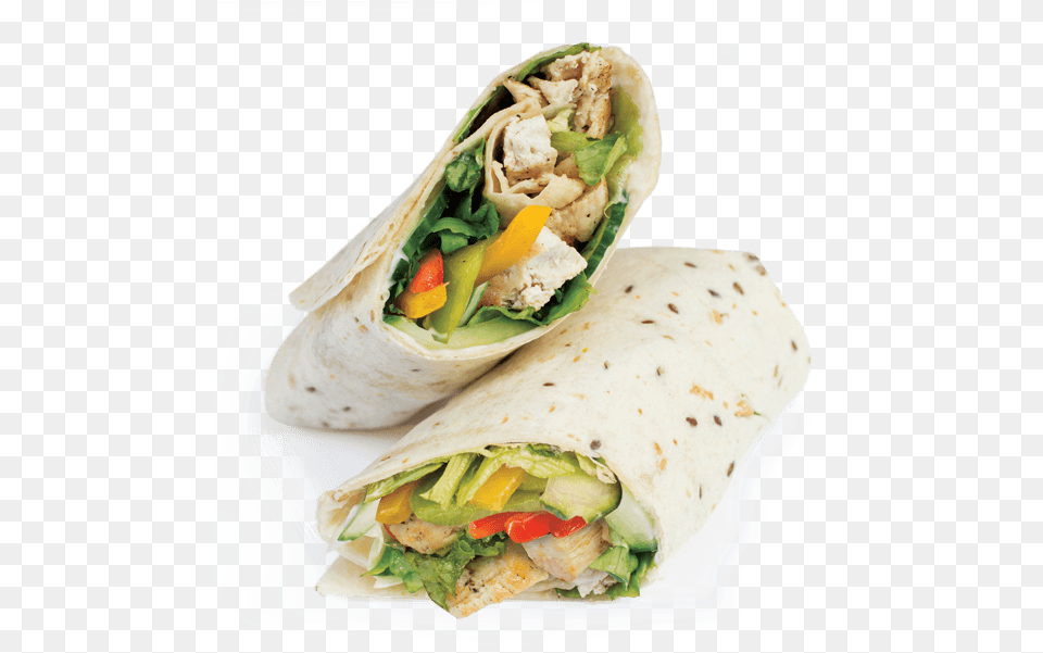 Download Tortilla Clipart Chicken Chicken Wrap, Food, Sandwich Wrap, Sandwich, Bread Free Transparent Png