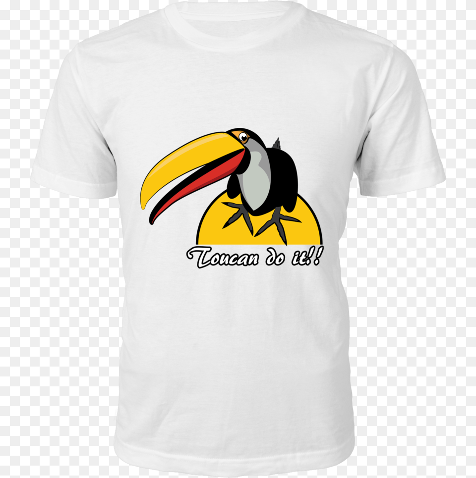 Toucan Do It Bird T Shirt Toucan Full Size Short Sleeve, T-shirt, Clothing, Animal, Adult Free Png Download