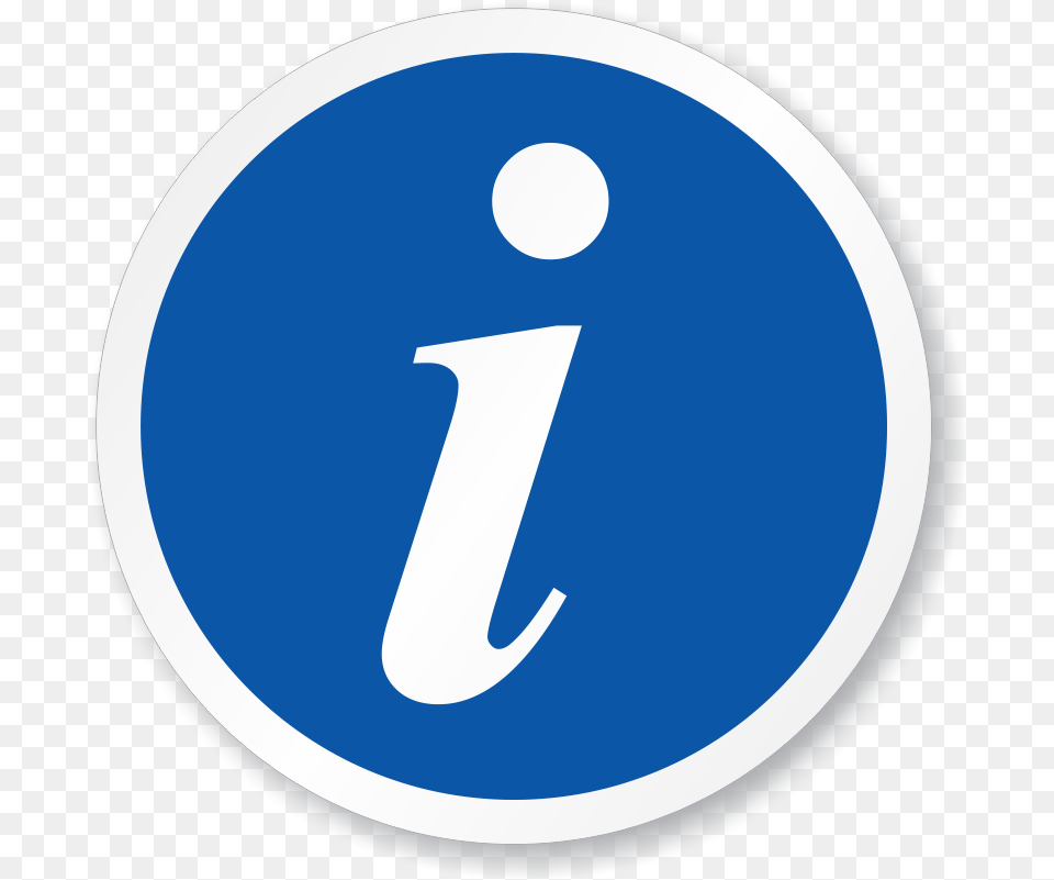 Download Tourist Information Symbol Iso Circle Sign Ico Information Sign, Text, Disk, Number Free Transparent Png
