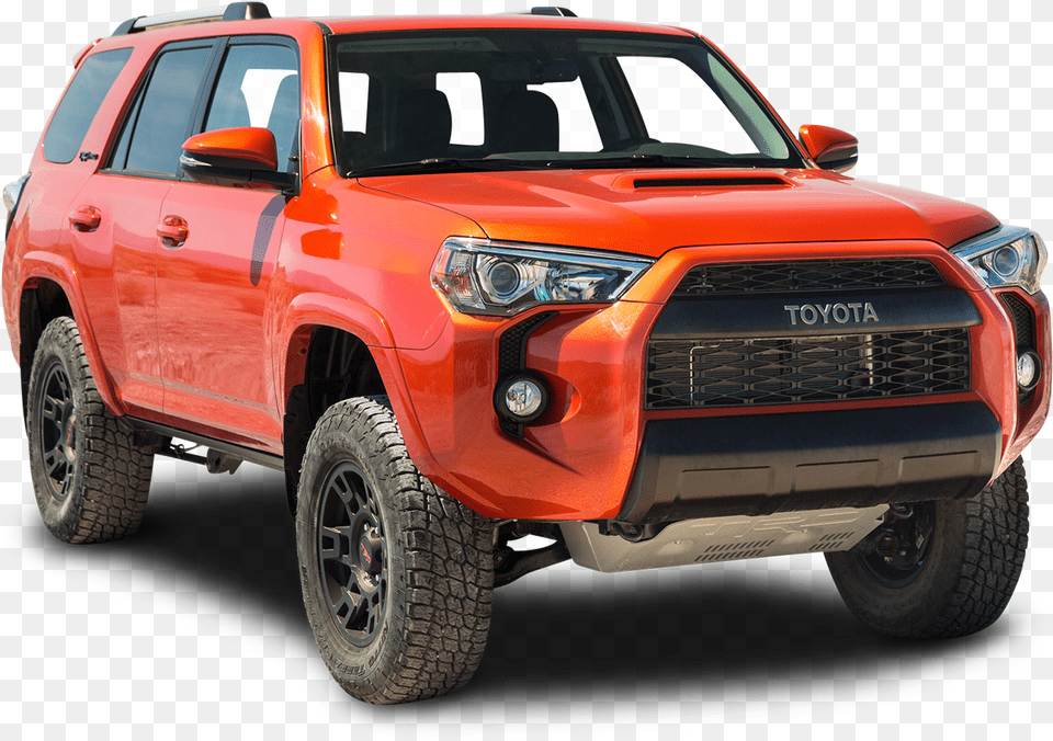 Download Toyota Trd Pro Orange Hill Car 2015 4runner Off Road, Wheel, Machine, Vehicle, Transportation Png Image