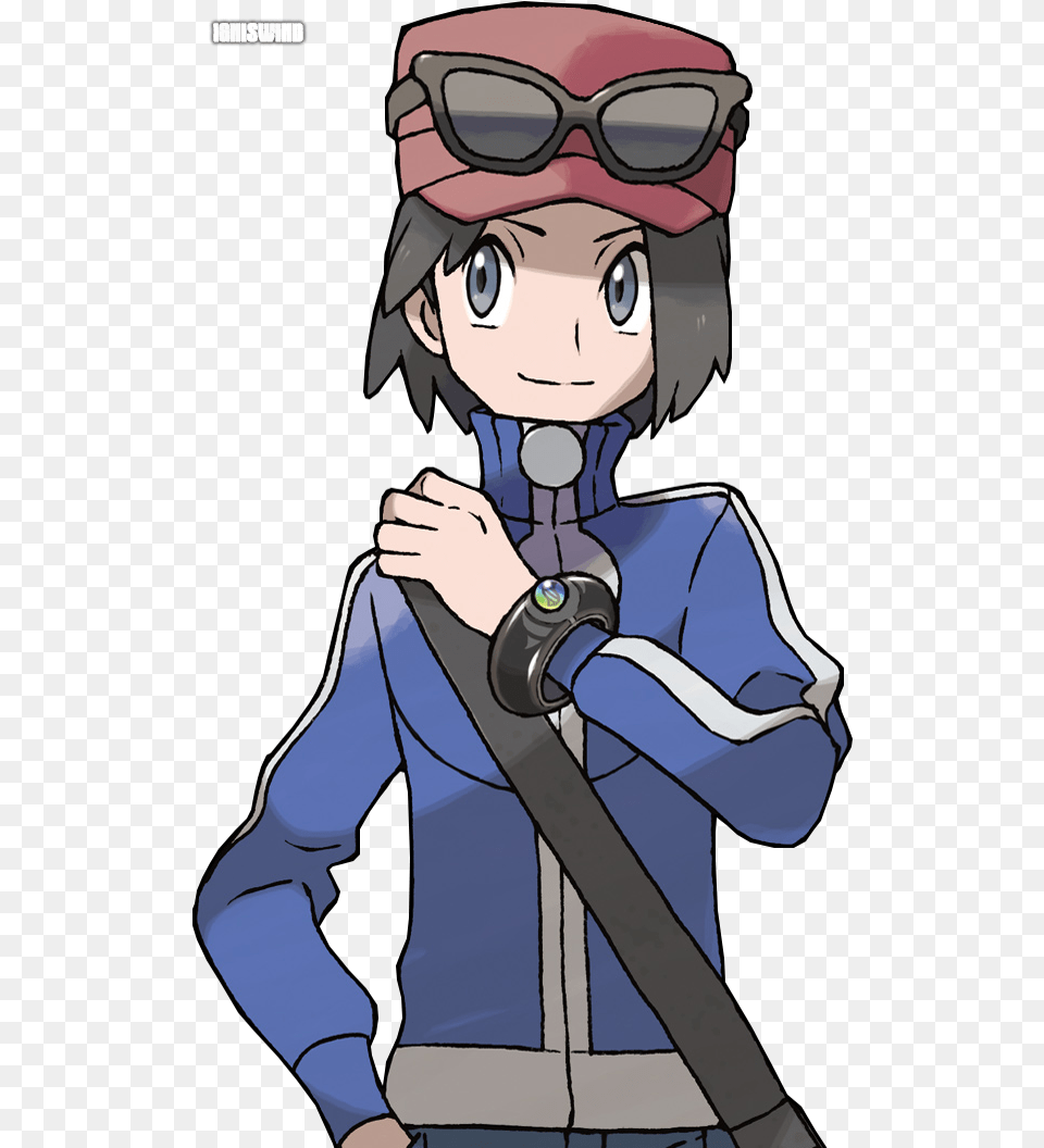 Download Trainer X Hoodie Pokemon Moon Main Character Pokemon Trainer, Book, Comics, Publication, Baby Png Image
