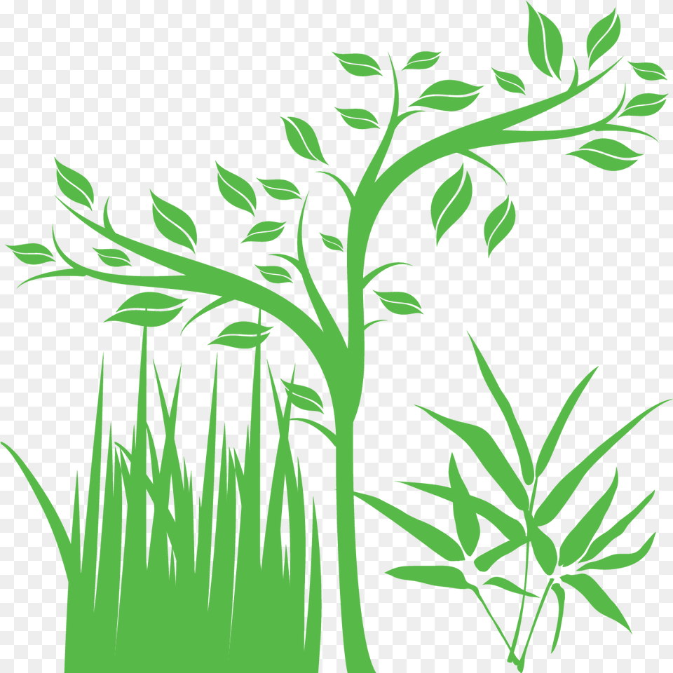 Download Transparent Arbustos Small Tree Black And Tree Growing Black And White, Art, Floral Design, Graphics, Plant Free Png