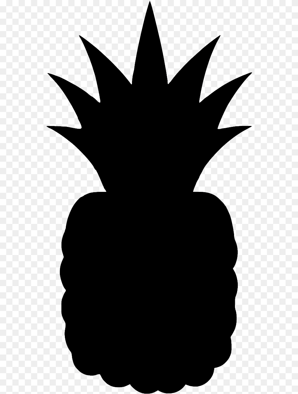 Transparent Black Pineapple Clipart Pineapple, Food, Fruit, Plant, Produce Free Png Download