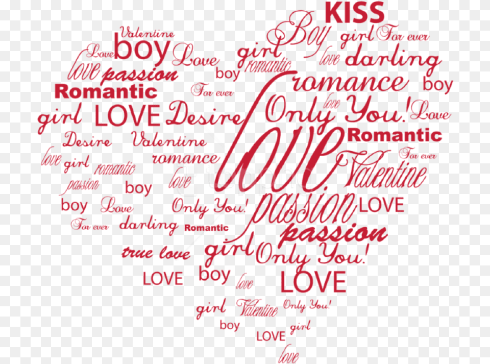 Download Transparent Decorative Heart Transparent Romantic, Text, Blackboard Png Image