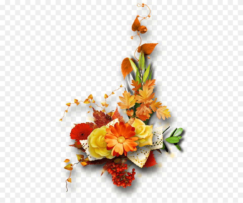 Download Transparent Fall Flowers, Art, Plant, Pattern, Graphics Png Image