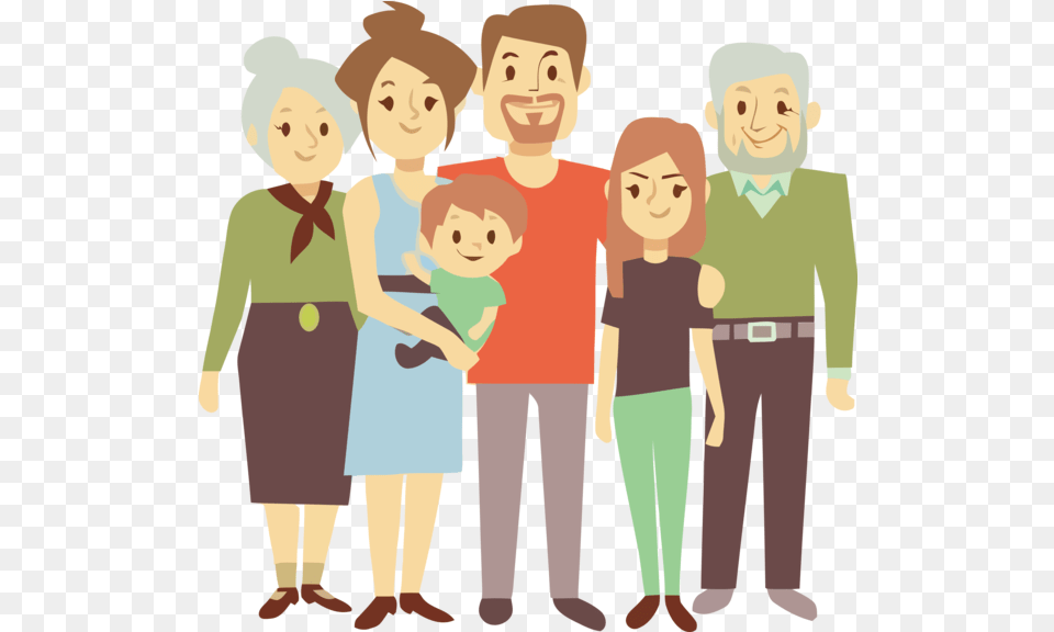 Transparent Family Day Cartoon People Social Group Families Icons, Person, Adult, Male, Female Free Png Download