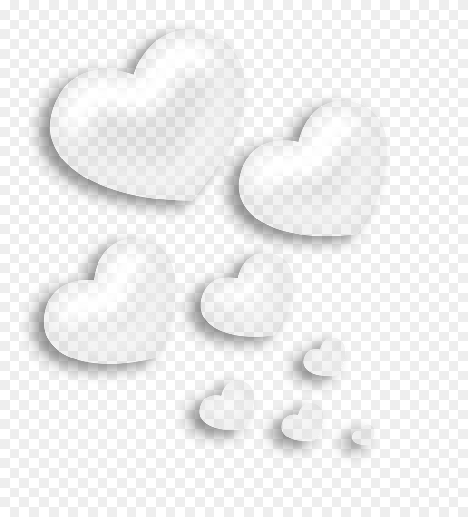 Download Transparent Hearts Decorative Transparent White Heart Free Png