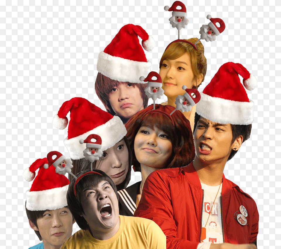 Download Transparent Kpop Christmas Banner Christmas Kpop Christmas Transparent Background, Portrait, Photography, Person, Head Png Image