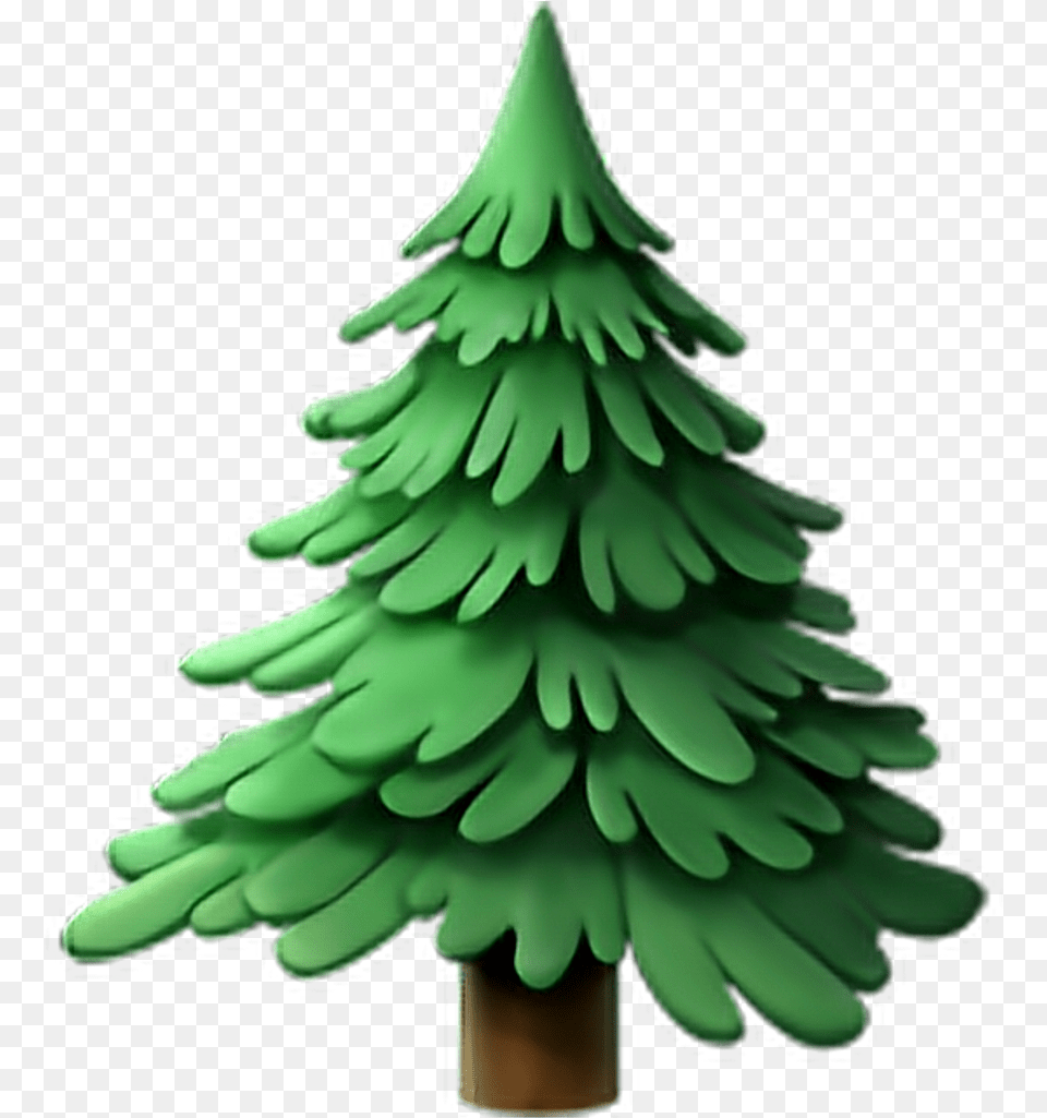Download Transparent Pine Tree Emoji Image With No Tree Emoji, Plant, Fir, Green, Conifer Free Png