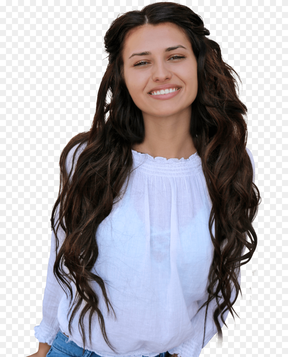 Download Transparent Rapunzel Hair Girl, Blouse, Smile, Person, Head Png