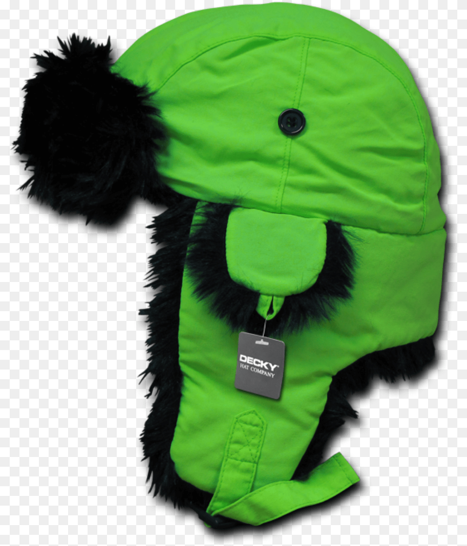 Download Transparent Ushanka Ushanka Green, Clothing, Hat, Hoodie, Knitwear Png