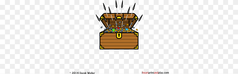 Download Trap Chest Needle Hail T Cartoon, Treasure Free Transparent Png