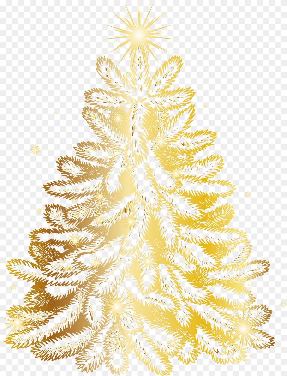Tree Christmas Gold Transparent Image High Clipart Free Png Download