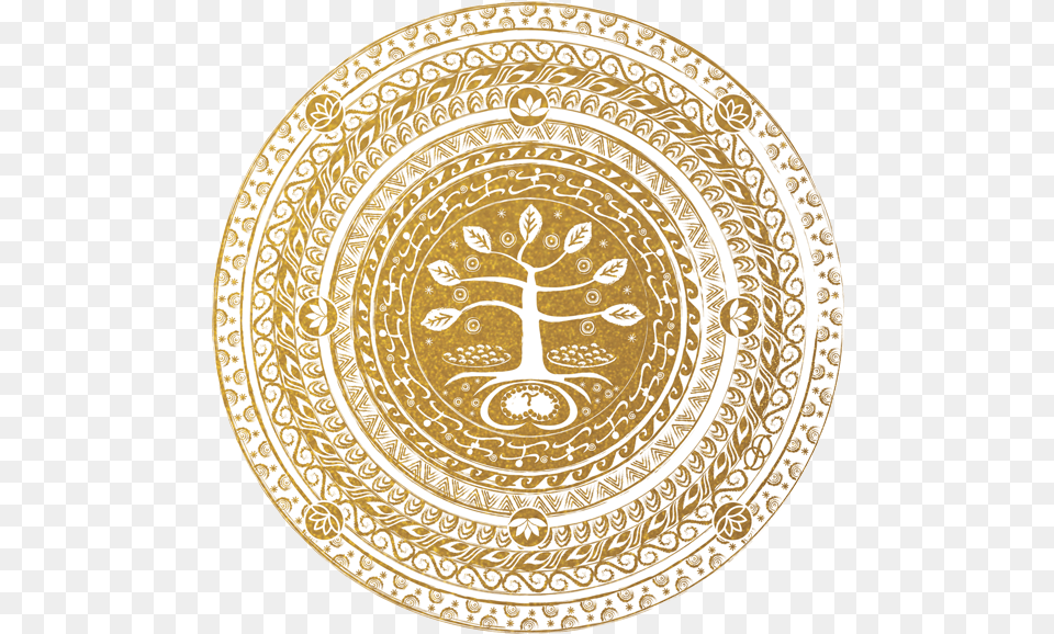 Download Tree Of Life Babaylan Mandala Full Size Symbol Babaylan, Home Decor, Art, Plate, Porcelain Png
