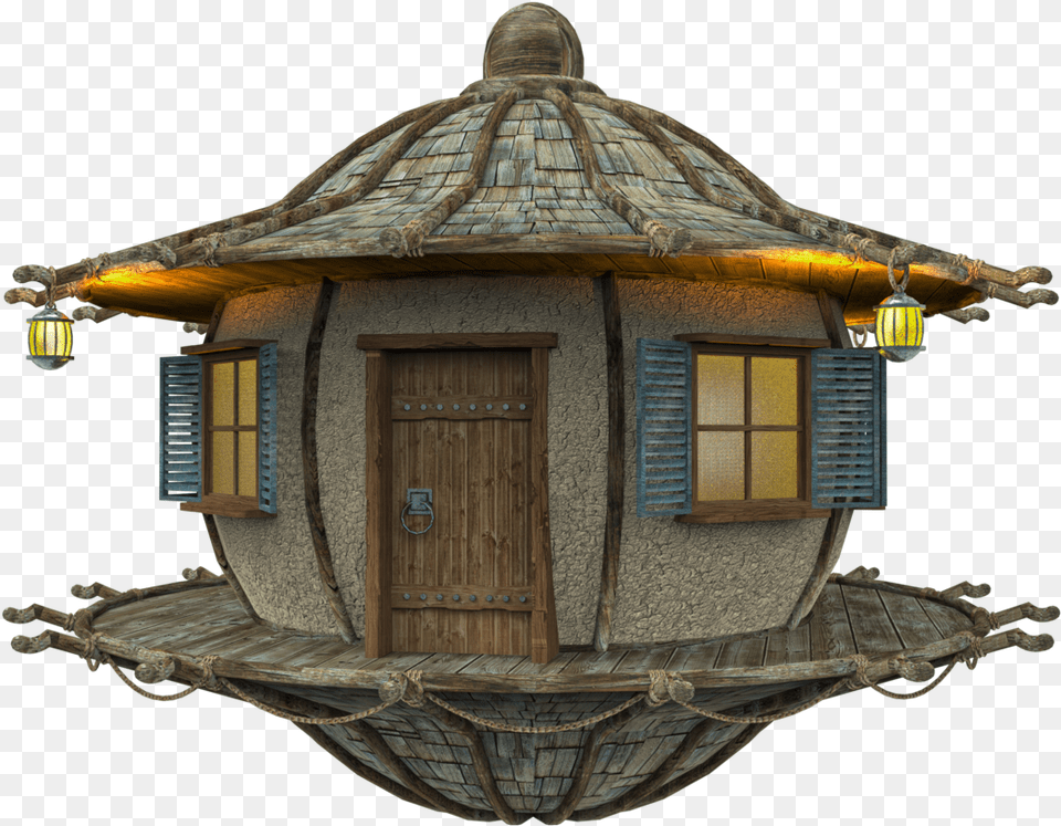 Download Treehouse Image With Tree House, Architecture, Shelter, Shack, Rural Free Png