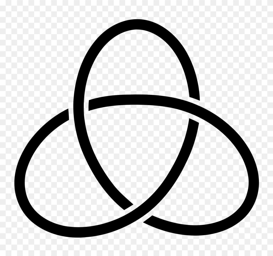 Trefoil Knot Clipart Trefoil Knot Knot Theory, Gray Free Png Download