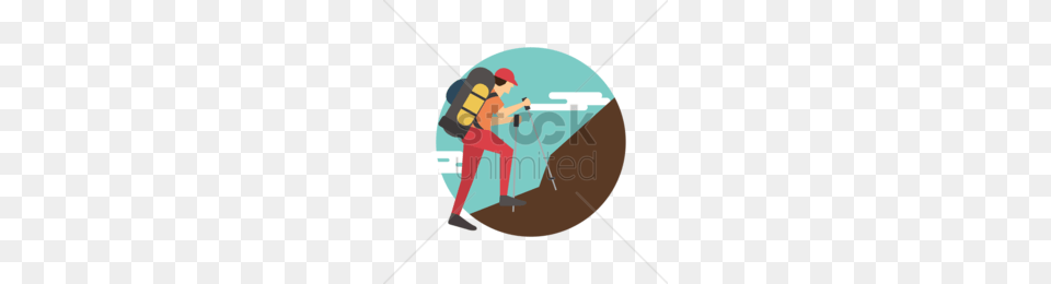 Download Trekking Clipart Backpacking Hiking Clip Art, Clothing, Walking, Vest, Photography Png Image