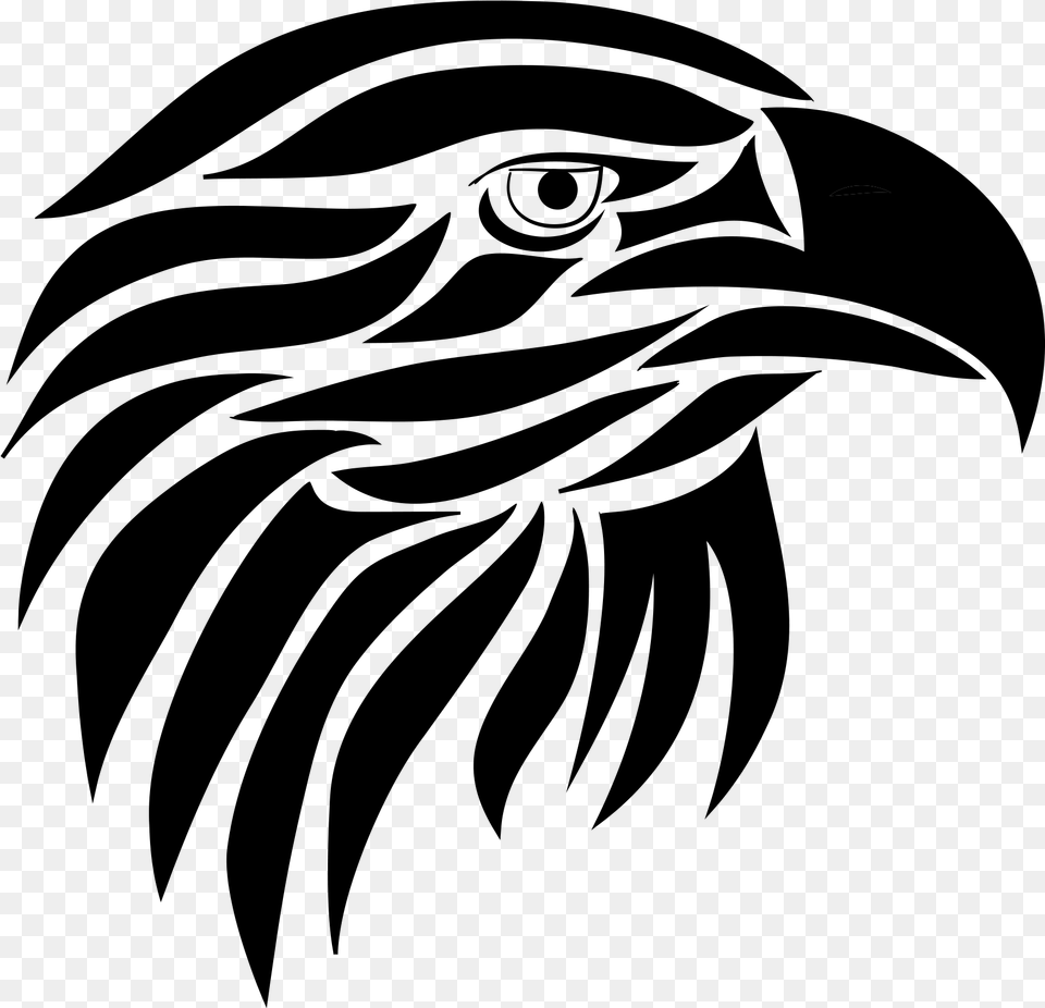Download Tribal Eagle Vector, Gray Free Png