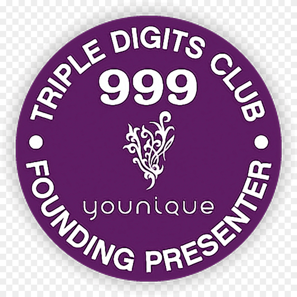 Download Tripledigitsclub 999 Foundingpresenter Younique Logo, Text, Symbol Png Image