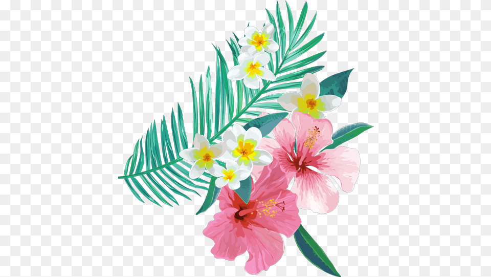 Download Tropical Leaves Flowers Plants Floral, Anther, Flower, Plant, Petal Png