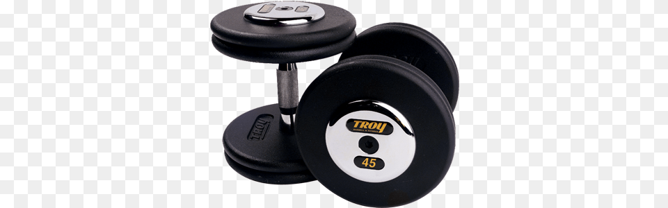 Troy Black Pro Style Dumbbells Wchrome Caps 55, Fitness, Gym, Gym Weights, Sport Free Png Download