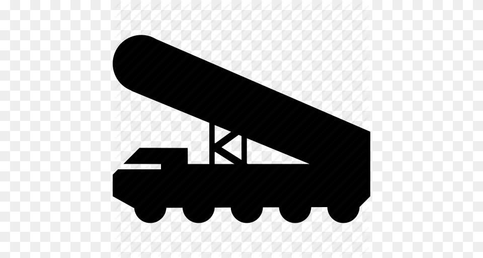 Download Truck Missile Icon Clipart Missile Rocket Launcher Clip, Electrical Device, Microphone, Aircraft, Transportation Free Transparent Png