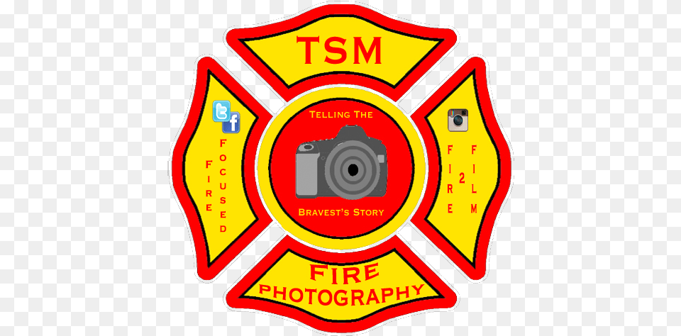 Download Tsm Firephoto Logo Edited 1 Fire Maltese Cross, Food, Ketchup, Symbol, Badge Free Transparent Png