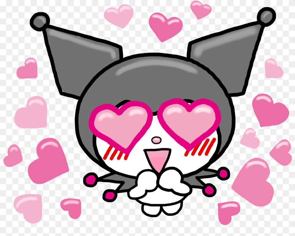 Download Tumblr Transparent Sticker Art Kuromi Transparent, Baby, Person, Heart, Purple Png