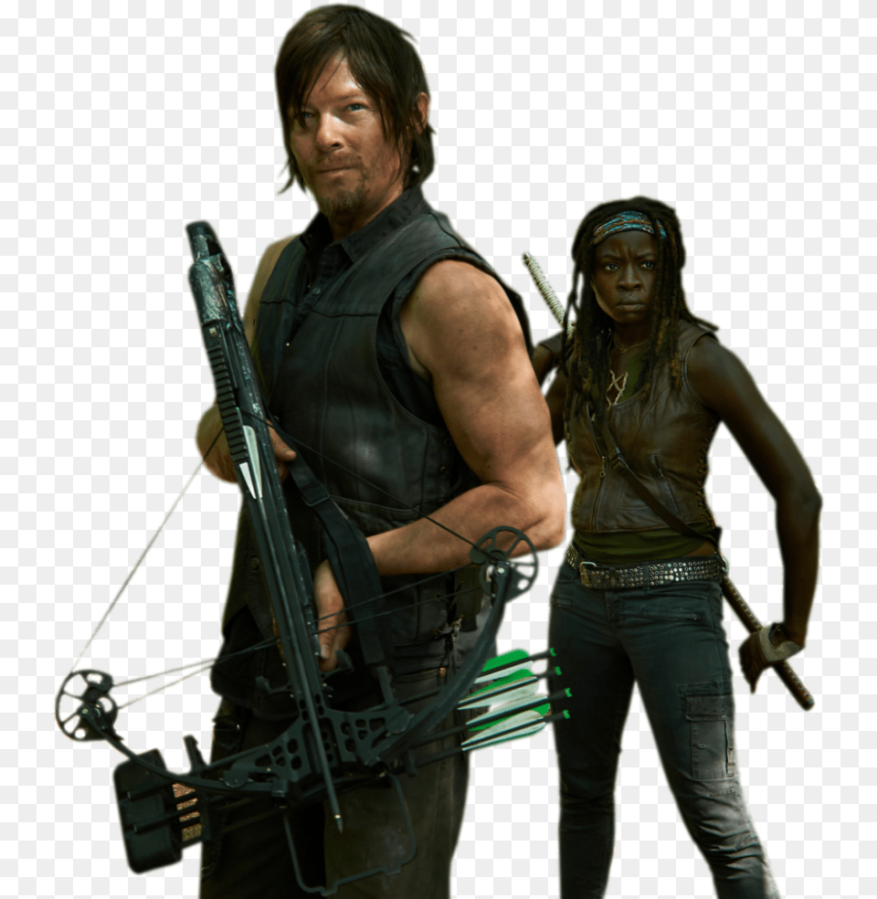 Download Twd 474 Daryl The Walking Dead Wallpaper Iphone, Adult, Person, Man, Male Free Transparent Png