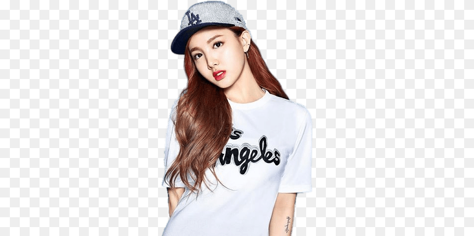 Download Twice Nayeon Photoshoot, Hat, T-shirt, Clothing, Cap Free Png