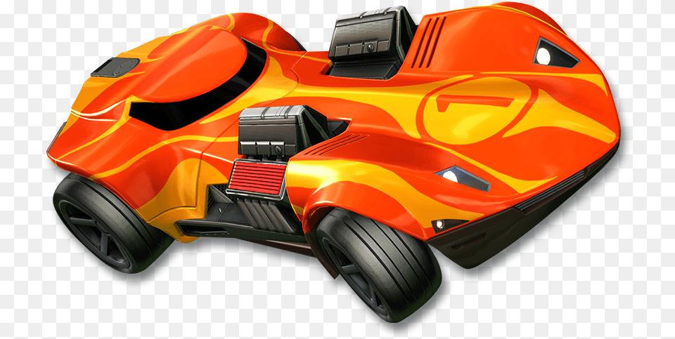 Download Twin Iii Orange Rocket League Car, Buggy, Vehicle, Transportation, Grass Png Image