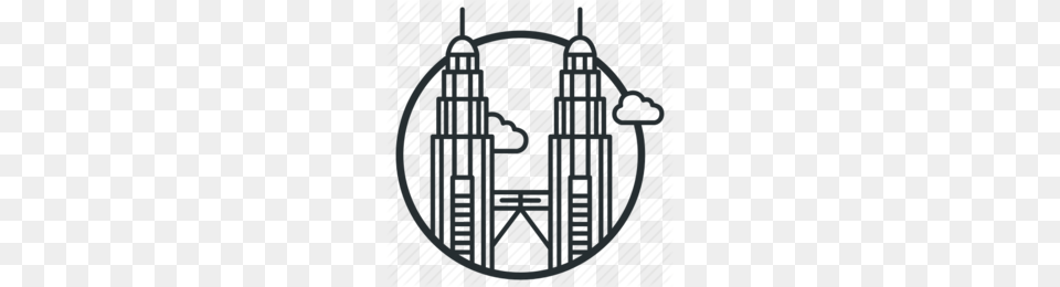 Download Twin Tower Icon Clipart Petronas Towers World Trade, Postage Stamp Free Png