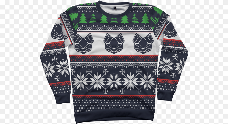 Twitch Kittens Ugly Christmas Sweater Evil Ugly Christmas Sweaters Twtich, Clothing, Knitwear, Sweatshirt, Shirt Free Png Download