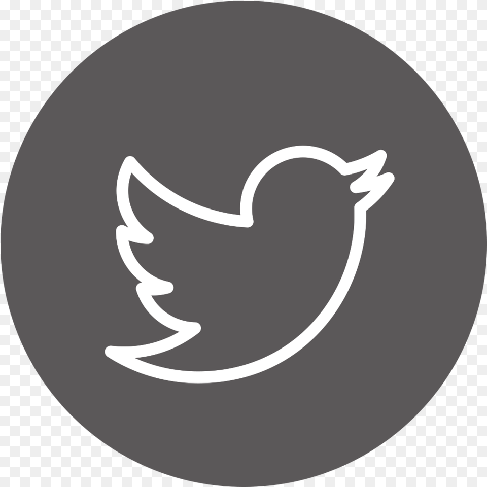 Twitter Icon Gray Twitter Icon Gray, Stencil, Sticker, Logo Free Png Download