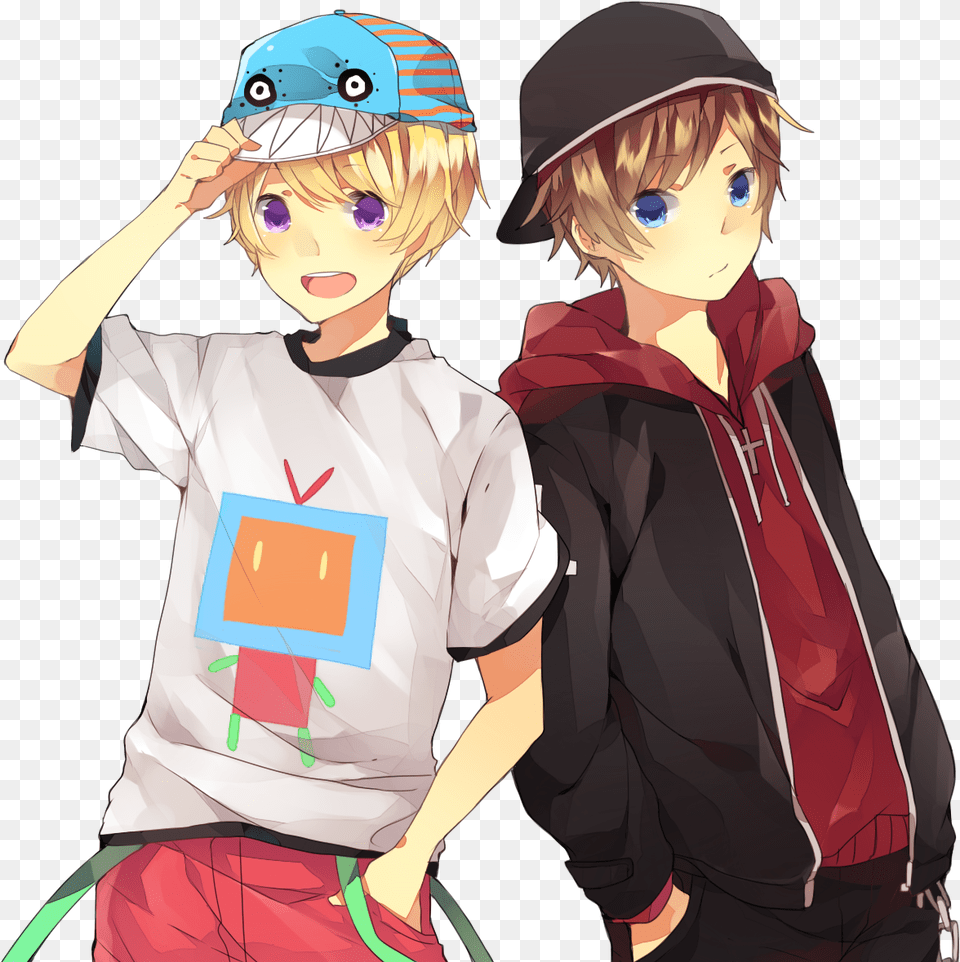 Download Two Anime Boys Image For Two Anime Boys, Publication, Comics, Book, Boy Png