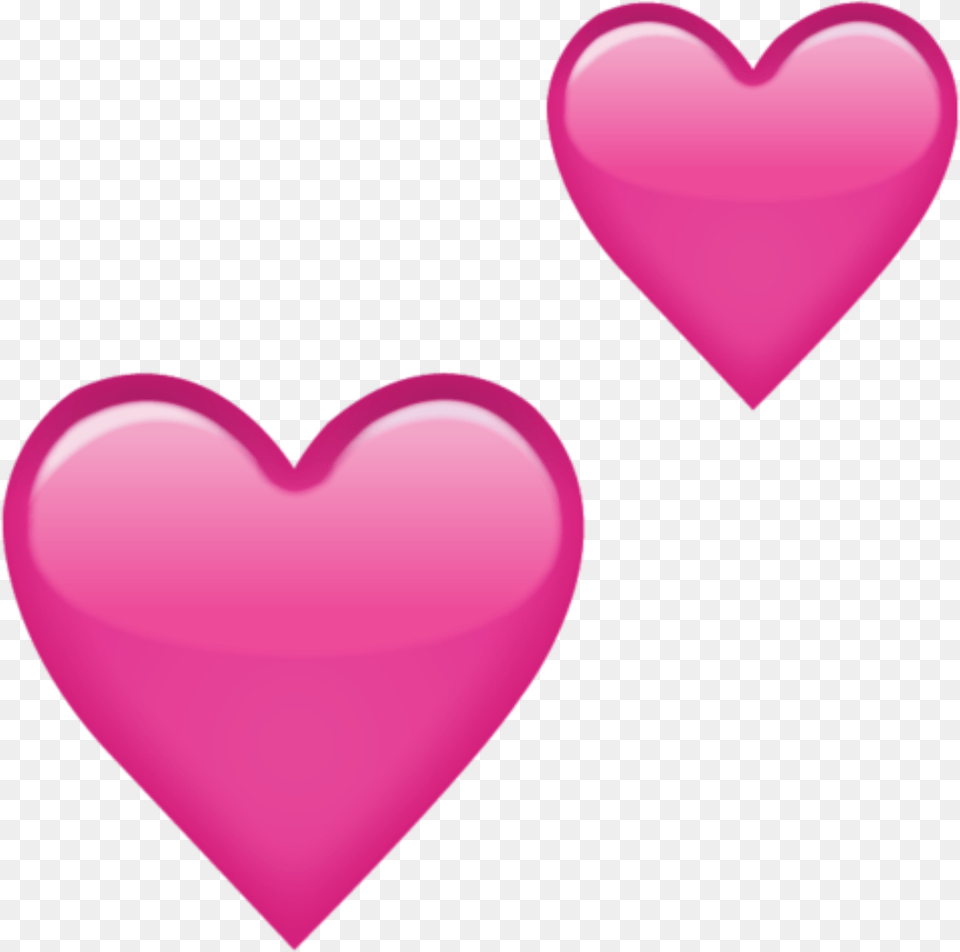 Download Two Pink Hearts Emoji Icon Heart Emoji Transparent Background, Smoke Pipe Free Png