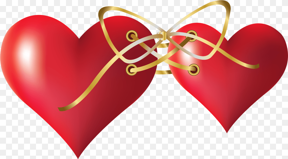 Two Tied Hearts Tied Hearts, Heart, Balloon, Dynamite, Weapon Free Png Download