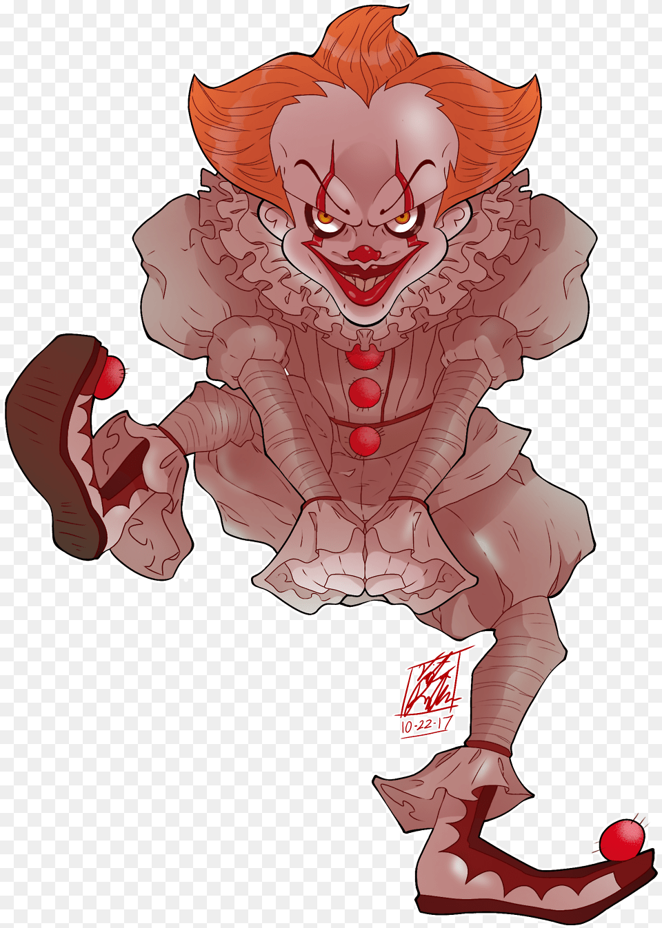Download U201ci Really Love Pennywise Pennywise Art Full Transparent Pennywise, Baby, Person, Face, Head Png Image